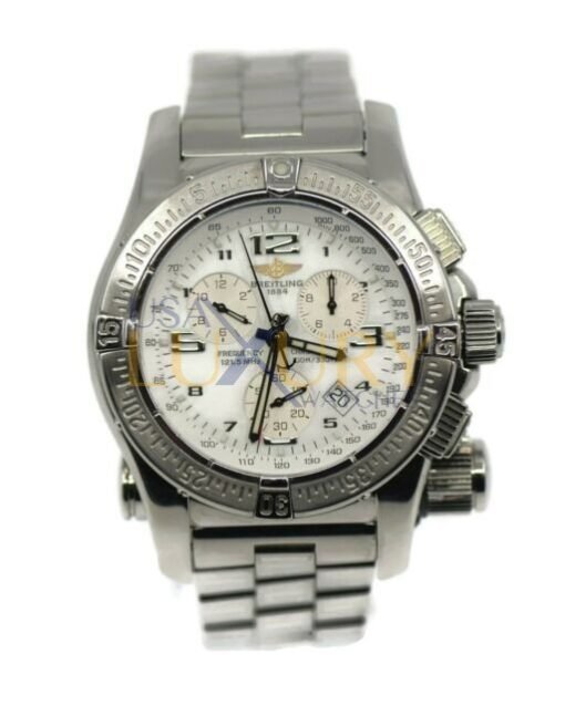 Breitling Emergency Mission A7332111-A557 Chronograph Chronometer White Dial Watch
