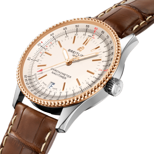 Breitling U17325211G1P1 Navitimer Automatic 38 Stainless Steel and 18K Red Gold Silver dial 38mm - Image 3