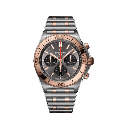 Breitling UB0134101B1U1 Chronomat B01 42 Stainless Steel and 18k Red Gold Anthracite grey dial - Image 2