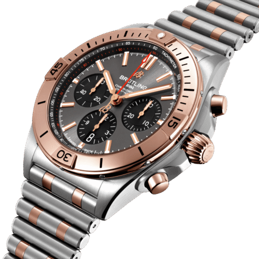 Breitling UB0134101B1U1 Chronomat B01 42 Stainless Steel and 18k Red Gold Anthracite grey dial - Image 3