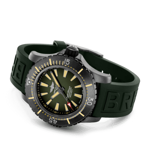 Breitling V17369241L1S2 Superocean Automatic 48 DLC-Coated Titanium Green Dial - Image 4