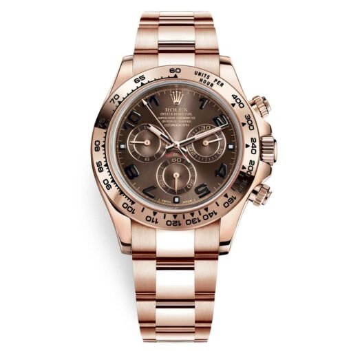 Rolex 116505-0004 Cosmograph Daytona Chocolate Arabic Dial  Everose Gold Mens Watch