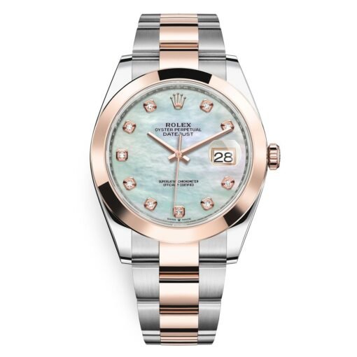 Rolex Datejust 126301 MOP Diamond Oyster 41mm Steel and Everose Gold