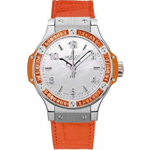 Hublot 361.so.6010.lr.1906 Big Bang Quartz 38mm Ladies Watch ORANGE