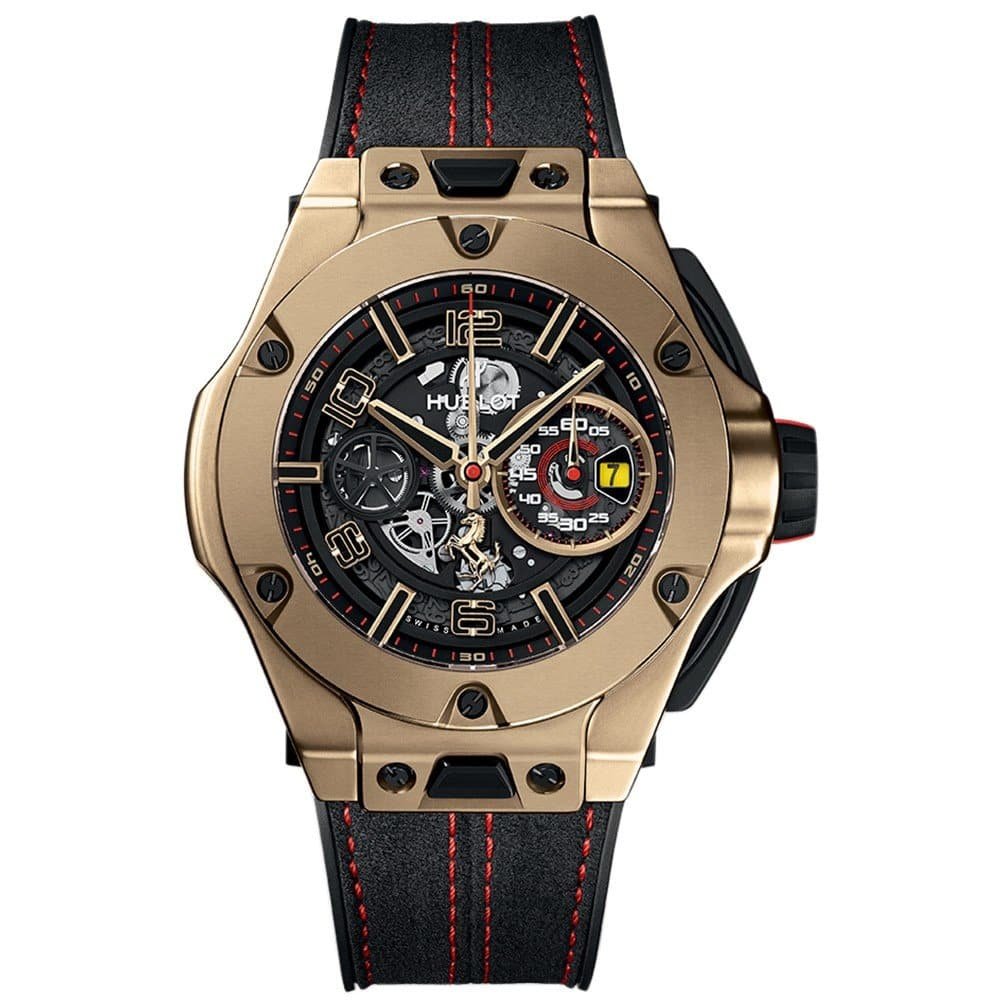Hublot 402.mx.0138.wr Big Bang UNICO Ferrari 45mm Mens Watch Magic Gold
