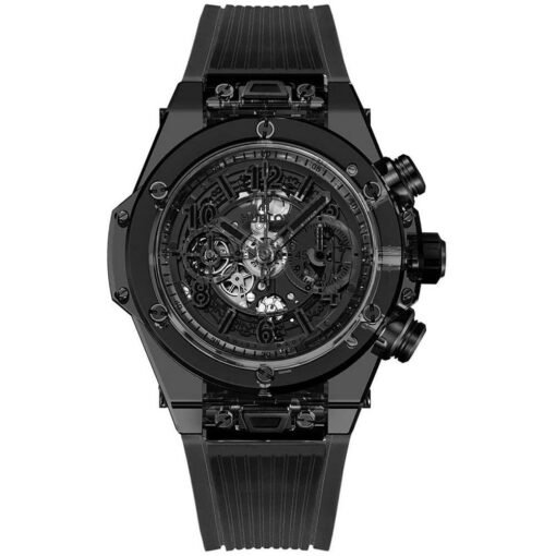 Hublot 411.JB.4901.RT Big Bang UNICO 45mm Mens Watch  All Black Sapphire