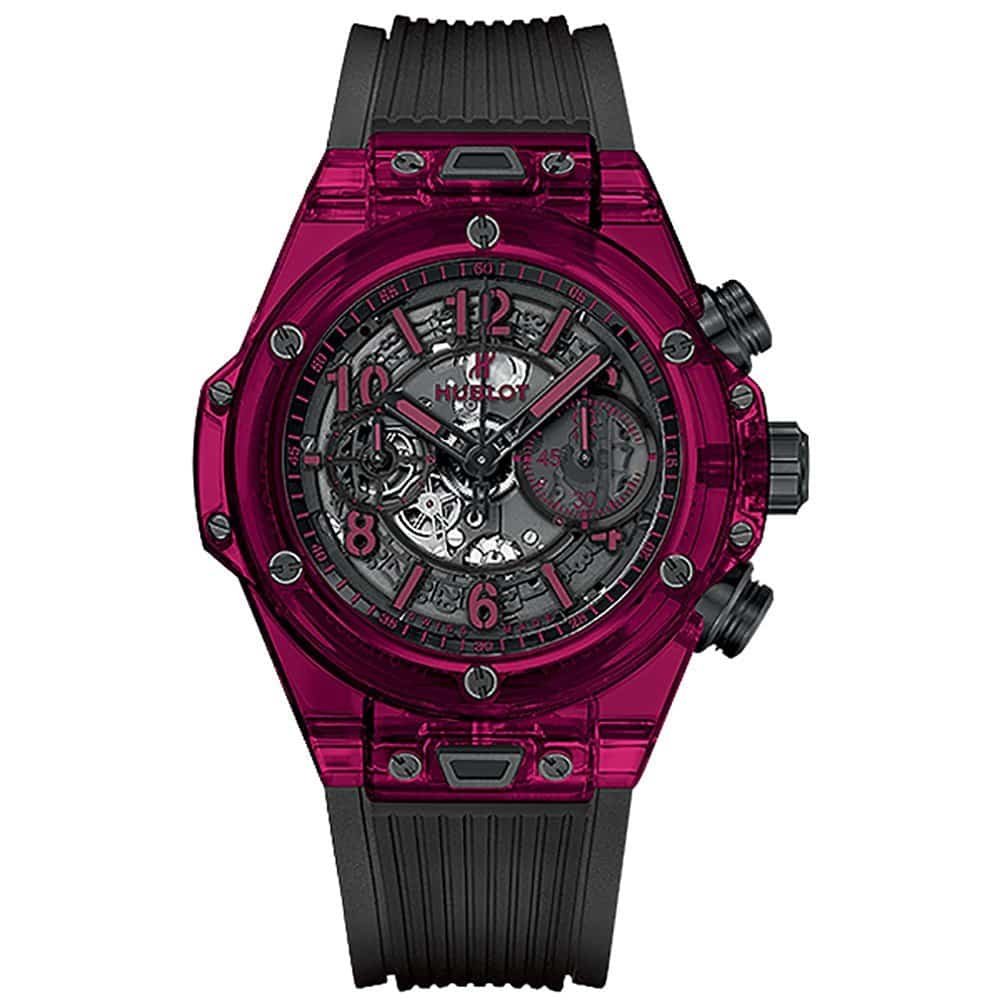 Hublot 411.jr.4901.rt Big Bang UNICO 45mm Mens Watch Red Sapphire
