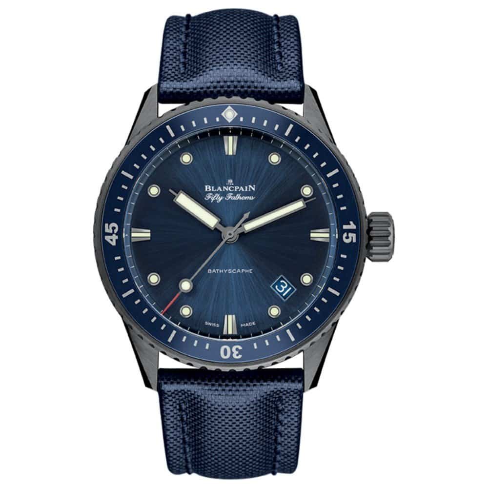 Blancpain 5000-0240-o52a Fifty Fathoms Bathyscaphe Automatic 43mm Watch