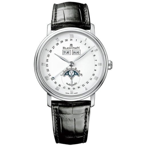 Blancpain 6263-1127a-55b Villeret Moonphase & Complete Calendar 38mm Watch