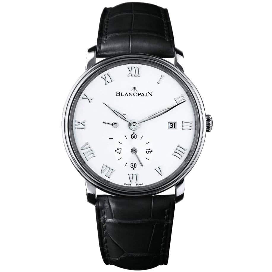 Blancpain 6606a-1127-55b Villeret Small Seconds Date & Power Reserve Mechanical Watch