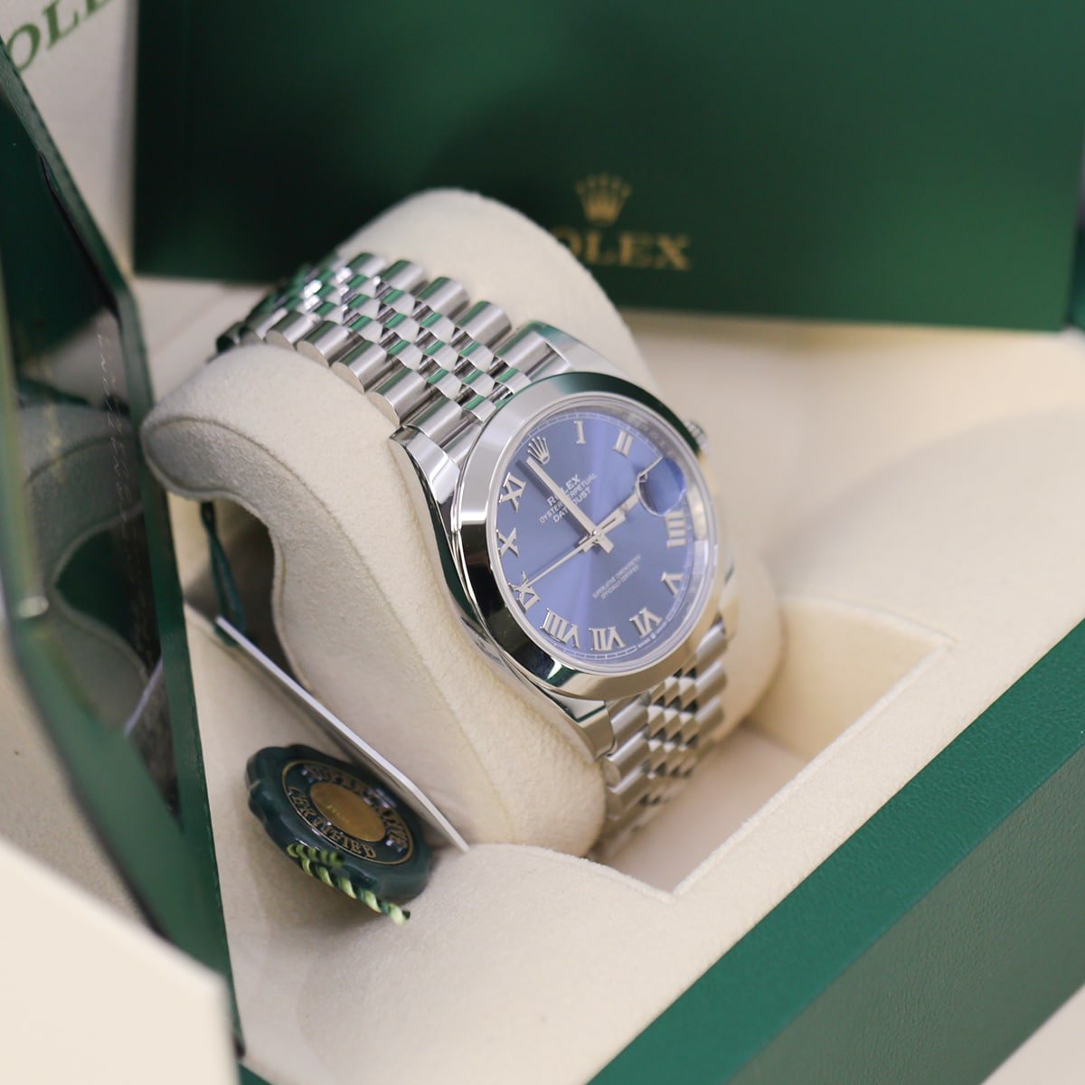 Rolex Datejust 126300-0018 Blue Roman Jubilee 41mm Stainless Steel Watch - Image 5