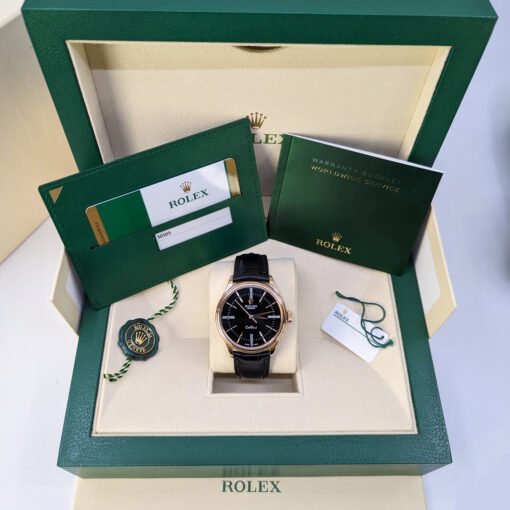 Rolex Cellini 50505 Leather Strap Time 39mm Men’s Watch - Image 7