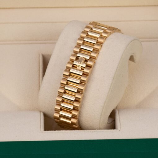Rolex 228238-0004 Day-Date Black Baguette 40mm Yellow Gold Mens Watch - Image 8